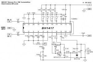 Stereo Pll fm transmitter BH1417