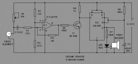 Seismic Sensor circuit
