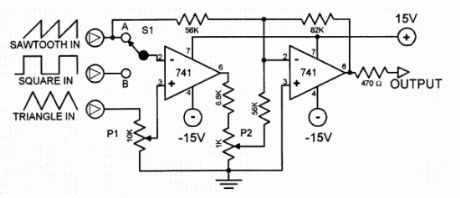 Sawtooth Generator Circuit with 741 IC