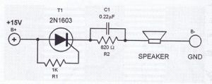 Signal generator with thyristor