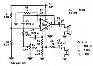Low voltage microphone preamplifier