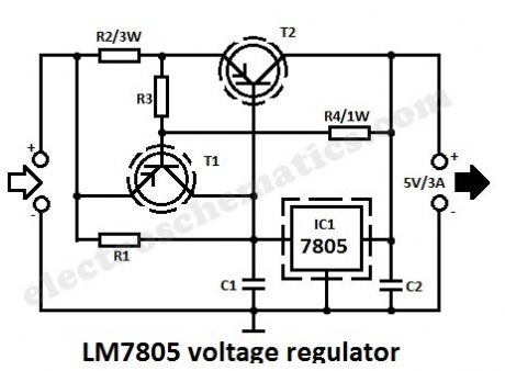 LM7805 voltage regulator
