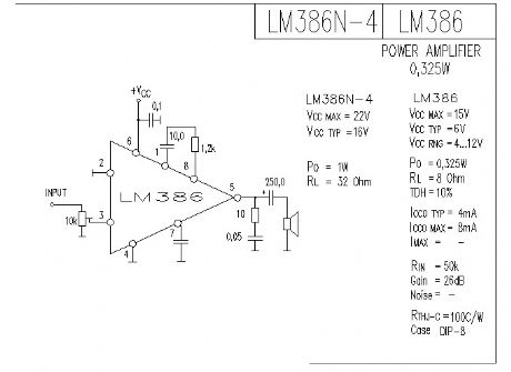 LM3860,325W Audio Amplifier