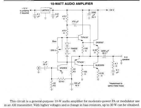 10-W audio amplifier
