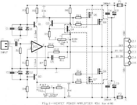 45W HEXFET Power Amplifier