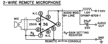 2-wire remote microphone - Electrical_Equipment_Circuit - Circuit