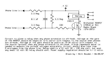 Telephone In-Use Relay Controller
