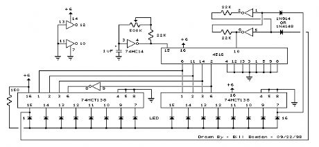 16 Stage Bi-Directional LED Sequencer