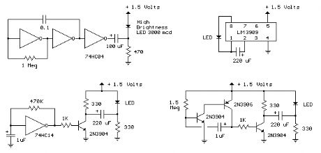 1.5 Volt LED Flashers
