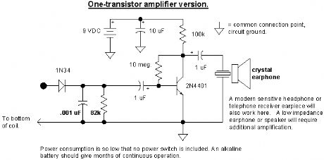 One Transistor Amplifier/Detector