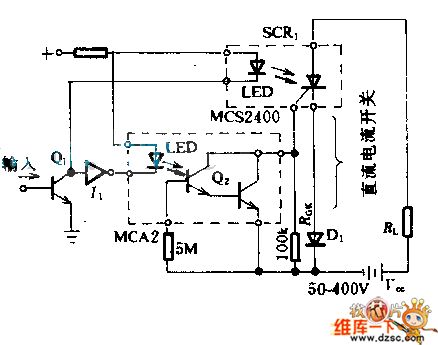 High voltage DC switch circuit diagram