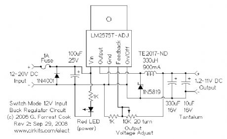 Buck Mode Switching Regulator for Solar Applications