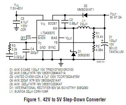 60V/3A Step-Down DC/DC Converter
