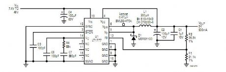 100kHz Low Noise Step-Down Switching Regulator circuits