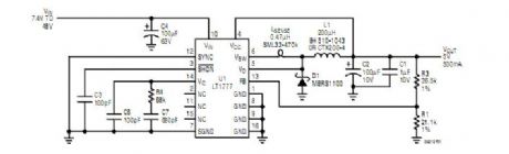 100kHz Low Noise Step-Down Switching Regulator