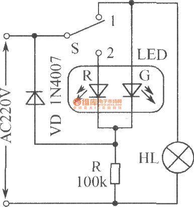 AC power status indicator circuit
