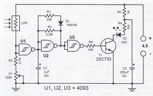 LED Alarm Simulator circuit