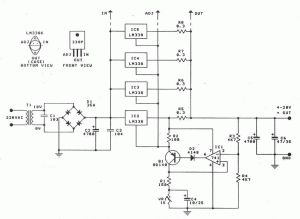 Power supply 4-30V 20A LM338