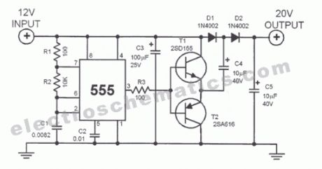 DC Voltage Doubler Circuit with 555