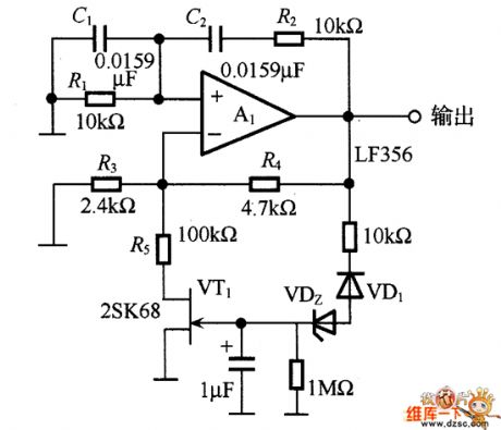 Wien bridge oscillator circuit diagram