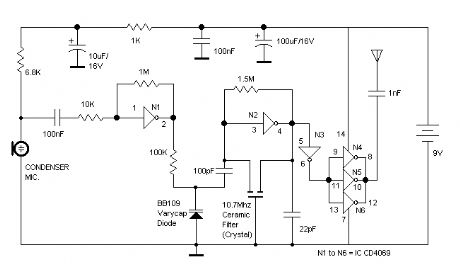 Coilless FM Transmitter