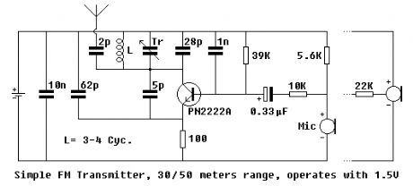 Simple FM Transmitter circuit