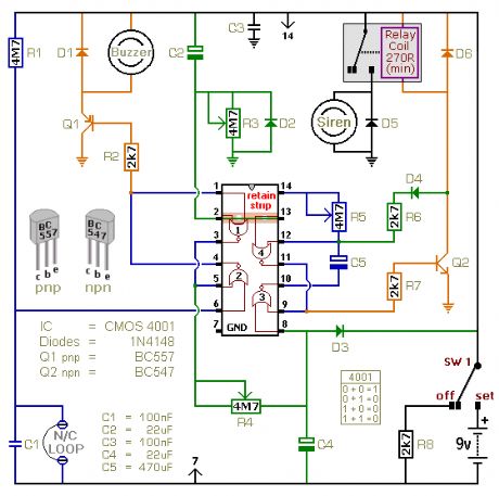 Battery Powered Burglar Alarm