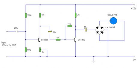 Audio Level Meter circuits