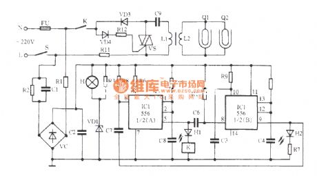Zhenyu XSX - BIII electronic disinfecting cabinet ozone generator circuit