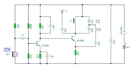 2 Transistor FM Transmitter