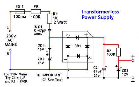 Transformerless Power Supply