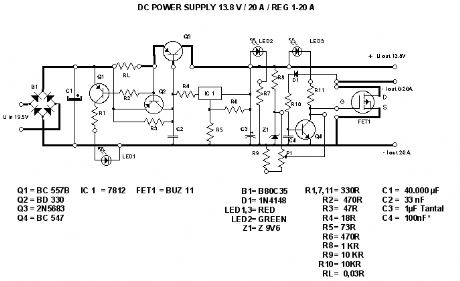 Regulated DC power supply