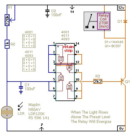 Light Controlled Relays