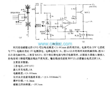 Magnetic terminal switch circuit