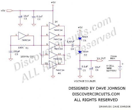 +5v Powered Charge Pump Battery Charger