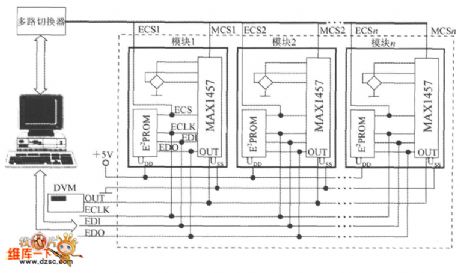 SPI bus high-precision pressure test system circuit diagram