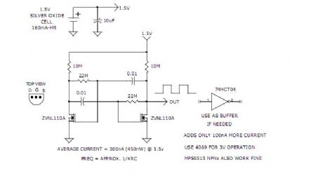 VERY LOW POWER ASTABLE MULTIVIBRATOR