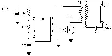 12VDC Fluorescent Lamp Driver