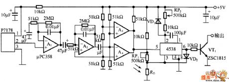 Alarm circuit diagram using pyroelectric sensor