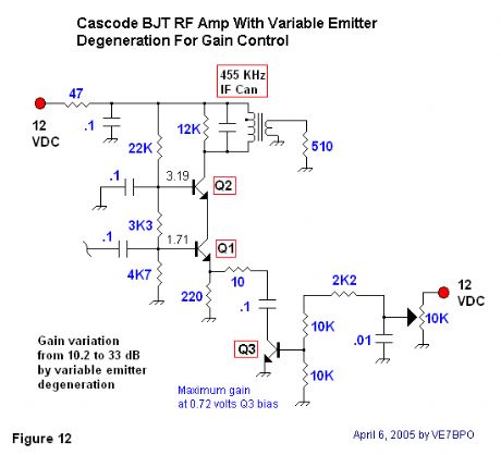 cascode BJT RF amplifier 2