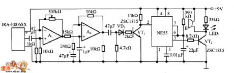 Timer alarm circuit using NE555