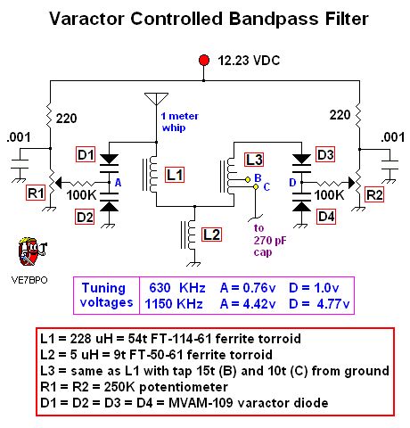 Varactor Tuned Front-end Filter