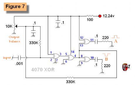Exclusive-OR gates with split output 2