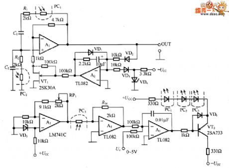 Scanning oscillator circuit diagram