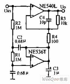 AC amplifier circuit diagram to offset large DC offset