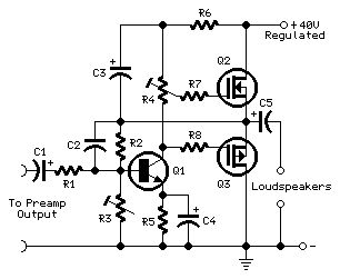 Mini-MosFet Audio Amplifier