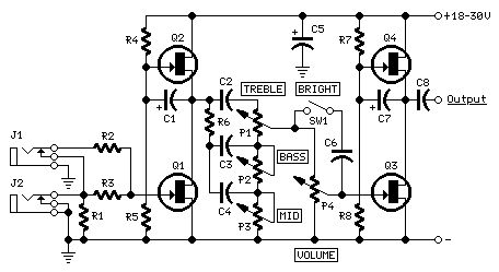 Solid-state Fender Blackface Preamp