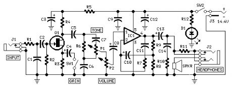 Mini Guitar/Bass Amplifier