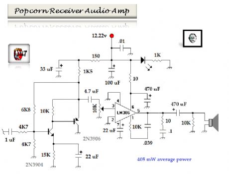 Popcorn Audio Frequency Power Amplifiers