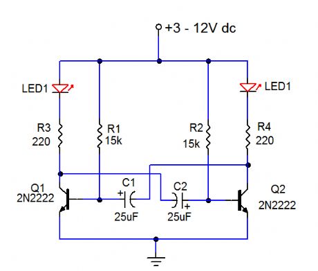 com circuitdiagram ledandlightcircuit ledflashingcircuithtml